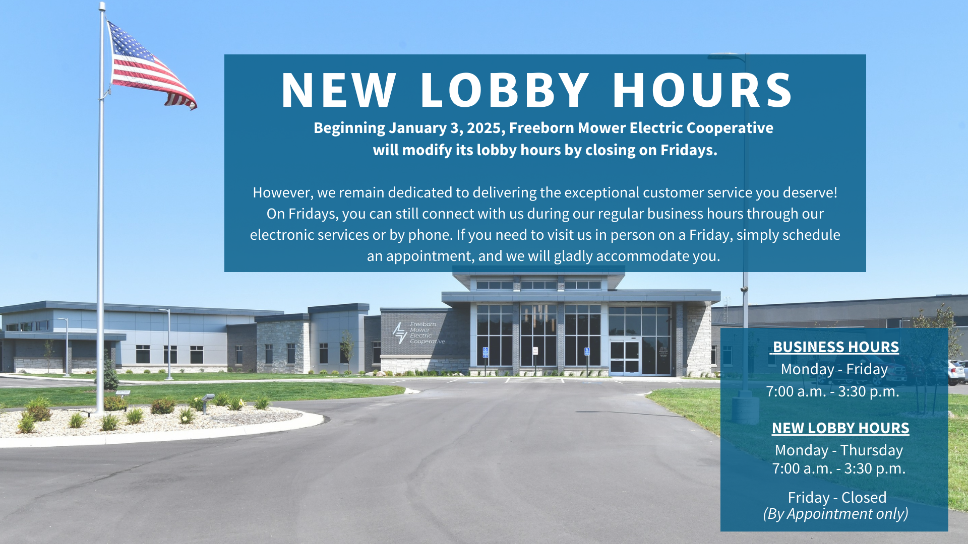 New Lobby Hours